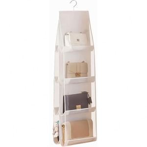 Sac de rangement suspendu pliable à 8 poches, organisateur de placard transparent et visible, universel pour placard, chambre et usage domestique familial - Product Image 2