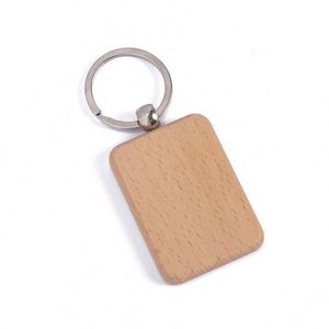 Llaveros de madera en blanco para grabado, etiquetas de madera para llaves, para manualidades DIY, regalos, grabado láser, llaveros de madera en blanco - Product Image 1