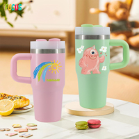 Nuevas llegadas desde almacén de EE. UU.: Taza térmica de acero inoxidable 304 de 14 oz, vaso de viaje para café con doble pared y aislamiento al vacío, con pajita.
