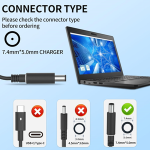 Cargador Adaptador para Portátil de 65W 19.5V 3.34A para Dell Latitude 5410 5510 7480 7490 E7450 3190 5480 5490 E5570 E7470 <span class=keywords><strong>E5470</strong></span> 7.4*5.0mm - Product Image 4