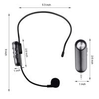 Microphone à ruban portable pour enseignants JK-F08, 87~108 MHz, sans fil, avec casque et connecteur micro USB, en plastique