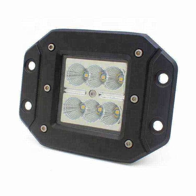 Aluminum Square Working Light for Car Universal 1800lm LED Tractor Motorcycle Work Lights