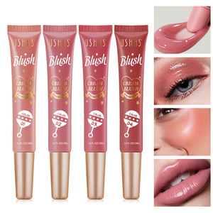 Trendy Multi-use Cheek Eye Lip Tint Liquid <b>Blush</b> Lip Cheek Dual-use Glimmer Finish Natural Highlight Cream Blushing Matte <b>Blush</b> - Product Image 1