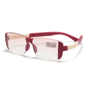 XH Shuangguang bifocale PC montatura senza montatura luce blu blocco presbiopia <span class=keywords><strong>lenti</strong></span> d'<span class=keywords><strong>ingrandimento</strong></span> <span class=keywords><strong>occhiali</strong></span> da lettura anti radiazioni - Product Image 5
