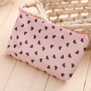 Girl Cosmetic <b>Bag</b> Heart Print Make up <b>Bag</b> Toiletries Organizer Wash Storage Makeup <b>Bag</b> Organizer Beauty Case Makeup Accessories - Product Image 3