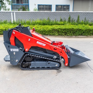New Design Compact Mini Skid Steer with Engine 0.14m³ Bucket Crawler Tracks Auger <b>Snow</b> <b>Plow</b> & Trencher - Product Image 2