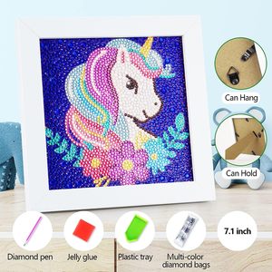 5D Diamant Peinture Kit pour Enfants Cadre En Bois Diamant Arts et Artisanat pour Enfants Âges 6-8-10-12 DIY Gem Art Dot Art Cadeau - Product Image 2