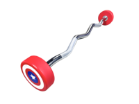 BLD Haltère fixe style Captain America, revêtement CPU, noyau en acier massif, poignée moletée antidérapante, unisexe, pour la maison et la salle de sport, 20 kg