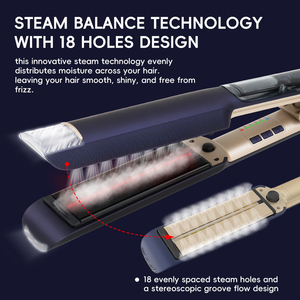 <span class=keywords><strong>Piastra</strong></span> per capelli a vapore a infrarossi a vapore piatto piatto con vapore forte stile KangRoad fabbrica vendita calda professionale in ceramica - Product Image 2