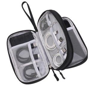 Sac de rangement numérique portable, organisateur de voyage multifonctionnel rectangulaire pour câbles, chargeurs, clés USB, usage au bureau - Product Image 5