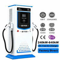 Chargeur EV IP55 240kW 320kW, chargeur rapide DC, station de charge EV CCS2, station de charge pour véhicules électriques