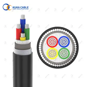 Cable eléctrico de acero con armazón NYY/NYY-J, 25mm, 35mm, 50mm, 70mm, 95mm, 120mm, PVC, CE, Xlpe, bajo voltaje