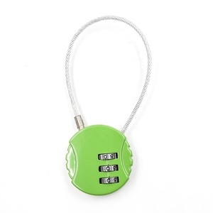 Candado de Cable para Equipaje 8039 Competitivo, Forma Redonda Pequeña, Aleación de Zinc, Combinación de 3 Dígitos, Candado de Alambre <span class=keywords><strong>Flexible</strong></span> para Maleta de Viaje - Product Image 2