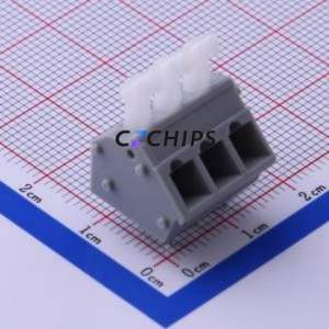 KF243-5.0-3P Spring Terminal Block Through hole Component (THT),P=5mm Connector 5mm 3P 3 17A - Product Image 1
