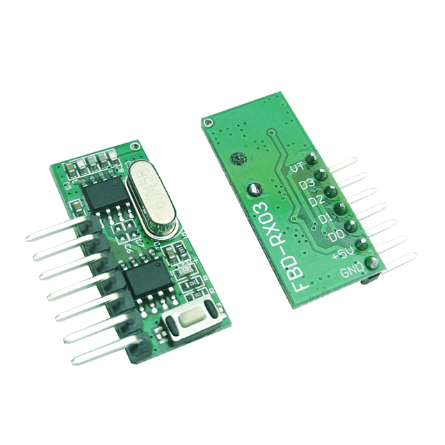 433mhz rf tx/rx data transmitter receiver module Wireless transmission kit 100m long range rf module Remote receiver