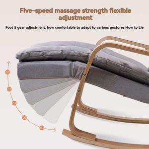 Fauteuil <span class=keywords><strong>à</strong></span> <span class=keywords><strong>bascule</strong></span> massant en bois courbé de style nordique, chauffage de <span class=keywords><strong>siège</strong></span> <span class=keywords><strong>à</strong></span> 3 niveaux, massage complet du corps, du cou et du dos, relaxation <span class=keywords><strong>à</strong></span> domicile, garantie 1 an - Product Image 3
