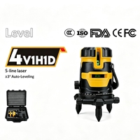 Niveau laser infrarouge transfrontalier à faisceau vert ultra-lumineux haute précision 5, 12 ou 16 lignes automatique