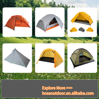 Tente de Randonnée Double Couche Quatre Saisons Imperméable pour 2 Personnes, Légère, en Polyester, Construction Diagonale – Vente Chaude en Gros