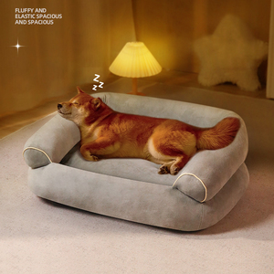 Maßgefertigtes XL Massives Extra Weiches Warmes Flauschiges Rutschfestes Katzen- und Hundebett Maschinenwaschbar Abnehmbarer Bezug aus Schaumstoff - Product Image 4