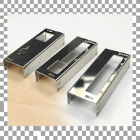 Carcasa de acero inoxidable mecanizada por CNC personalizada para módulo de control PCBA de electrónica inteligente, 73.5 x 28.5 x 12.5 mm