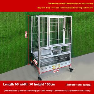 304 anti-sıçrama paslanmaz çelik lüks Villa kuş kafesi tüy geçirmez toz büyük orta ölçekli nefes hayvan papağan kafes - Product Image 2