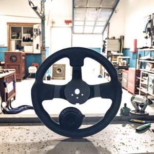 Sửa đổi Kart Bốn bánh xe điện Oliver đồ đạc chỉ đạo <span class=keywords><strong>Wheel</strong></span> 32cm chỉ đạo bánh lái Knuckle Kit hệ thống lái đầy đủ - Product Image 2