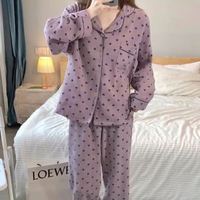 Pyjama pour femmes à manches longues et pantalon long, modèles printemps-automne, vêtements de maison, tenue de loisirs