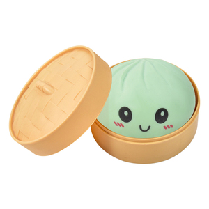 Pure Color Squeeze Dumpling TPR Squishy Steamed <b>Bun</b> Fidget Toys with Box Dumplings Sensory Squeeze Toy for Stress Relief Gifts - Product Image 4