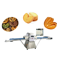 Machine automatique de fabrication de palmiers, machine commerciale de formage de pâtisseries papillon pour usine alimentaire