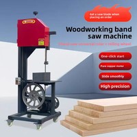 Heavy Duty Vertical Band Saw Machine 5500W 40CM Max Cutting Height Universal Fence Feed Roller 220V 380V Timber Cutter