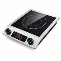Table de cuisson à induction plate commerciale 3500W 110V 220V portable pour restaurant, hot pot, café, cuisine et services alimentaires