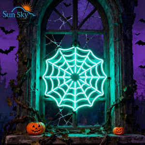 Design gratuito personalizzato Halloween felice festa atmosfera in acrilico luce della stanza delle vacanze insegna al Neon della parete - Product Image 3