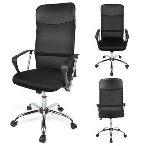 Silla de Oficina Ergonómica de Cuero para Personal, Silla Giratoria Económica de Respaldo Medio, Muebles de Oficina Comerciales - Product Image 2