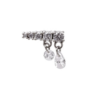 Vente en gros de bijoux de piercing corporel en titane G23 à filetage interne, type labret, pour tragus, hélix et cartilage, pour hommes et femmes - Product Image 6
