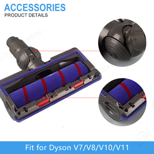 Para <span class=keywords><strong>Dyson</strong></span> <span class=keywords><strong>V7</strong></span> V8 V10 V11 aspiradora parte cepillo reemplazo eléctrico/accesorio de plástico alimentado por batería para uso en el coche - Product Image 5