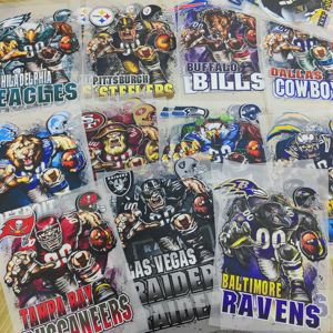 Etiquetas de Ferro com Logotipo de Time de Futebol de 7 polegadas para Roupas, Prontas para Transferência a Calor, Adesivo para Camisetas, Transferências DTF, Impressão em PET - Product Image 3