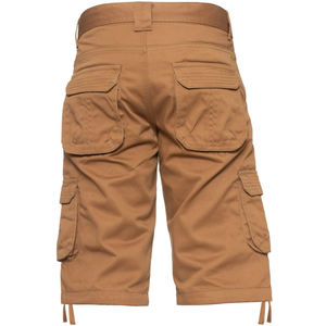 Short Cargo d'été décontracté à la mode en coton à taille élastique pour hommes en toile tricotée respirante et confortable - Product Image 5