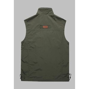 Chaleco ligero para hombre FOXA, con múltiples bolsillos y cierre de cremallera, para senderismo, pesca, viajes y fotografía. - Product Image 2