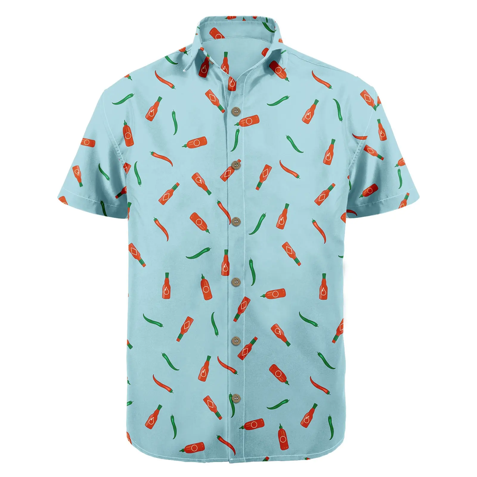Hot Sells Männer Kleid Shirt Strand tragen Aloha Casual Camp Button Down Kurzarm Cruise Hawaiian Shirt HW-OTH14