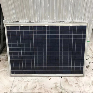 Panel solar policristalino de 100w con celdas de 156.75mm x 156.75mm para sistema de energía fuera de la red para el hogar y exteriores. - Product Image 1