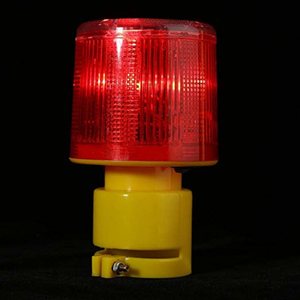Solar Powered Strobe Lamp Road Emergency Warning Light Wireless Flashing Signal Lights Blue White Barricade Safety Sign - Product Image 1