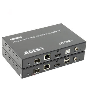 10KM-20KM monomode 4K HDMI <span class=keywords><strong>KVM</strong></span> sur <span class=keywords><strong>IP</strong></span>/Fiber Extender HDCP2.2 compatible POE & 3D & Audio intégré - Product Image 1