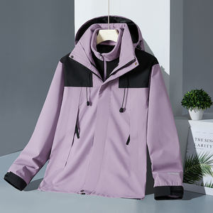 男女山地防水夹克户外防风连帽夹克情侣跑步徒步雨衣 - Product Image 6