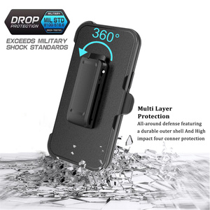 Fundas de teléfono móvil de alta resistencia para t-mobile REVVL 6, 5G, REVVL 4, TPU, PC, <span class=keywords><strong>3</strong></span> en 1 - Product Image 2