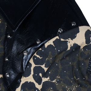 Chaqueta de Hombre con Estampado de Leopardo de Diseño Nuevo Personalizado, Chaqueta de Cuero con Bolsillos y Cremallera, Ropa de Abrigo para Otoño e Invierno para Hombre - Product Image 4