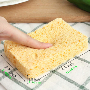 Phân Hủy Sinh Học Sản Phẩm Làm Sạch-Thấm Pop-Up Tự Nhiên Cellulose Nén Miếng Bọt Biển Gỗ Bột Giấy Dày Rửa Rửa Miếng Bọt Biển - Product Image 3