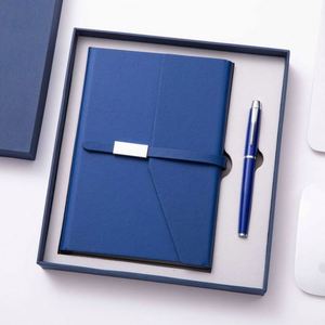 Kids A5 Notebook Gift Box Set Loose-<b>Leaf</b> Binding and PU Leather Cover Material for Gift Ideas Pen Meetings and USB Student Use - Product Image 4