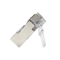 Vergoldeter Netzwerk-Pass-Through-Stecker Cat 6-Anschluss FTP STP 8 P8C RJ45 Geschirmter modularer CAT6 CAT6A-Stecker RJ45