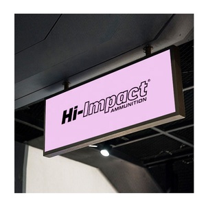 BS + tùy chỉnh Acrylic Logo Đăng quảng cáo LED hộp Đèn hình chữ nhật ngoài trời khung thép không gỉ hai bên khung nhôm - Product Image 4