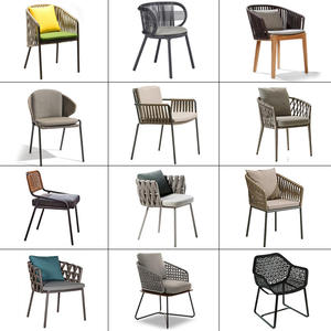 Customized Modern Metal Aluminum Rattan Weather Resistant Outdoor Furniture <b>Table</b> Chair Set for Garden and <b>Balcony</b> - Product Image 3